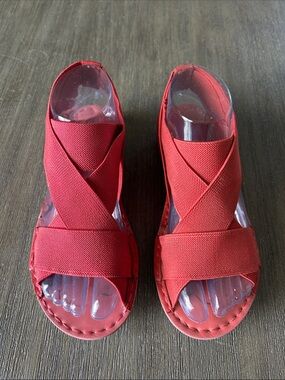 NoSox Women Athena Strappy Lightweight  Sandals [EUR 37
M6.5US , Color Coral.